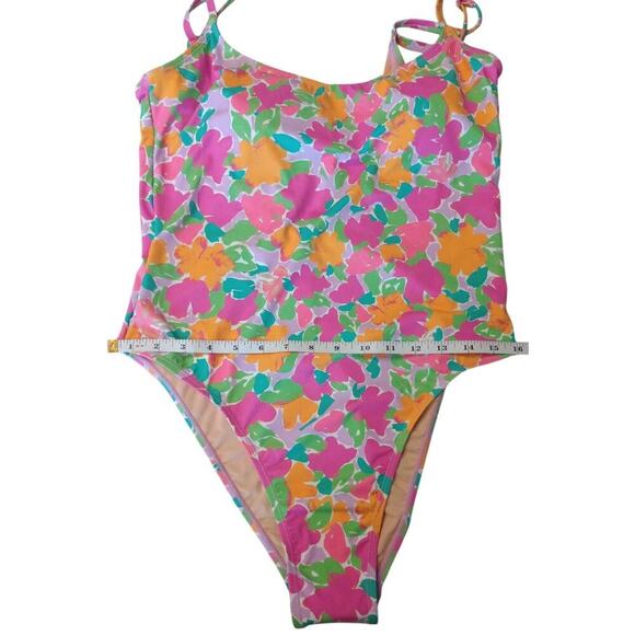 Cotton On Women's Floral-Print Cheeky One-Piece Swimsuit Size XL NWT - Picture 4 of 12